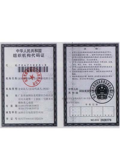 組織機(jī)構(gòu)代碼證